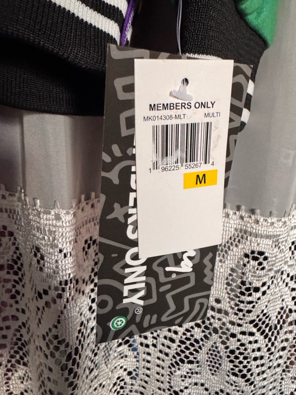 Keith Haring/Members Only Multicolor Graphic Pullover Hoodie with HeartMotif NWT - Picture 4 of 11